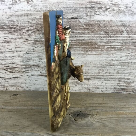 Vintage 3D Middle Eastern Camel Wall Plaque - Picture 3 of 9